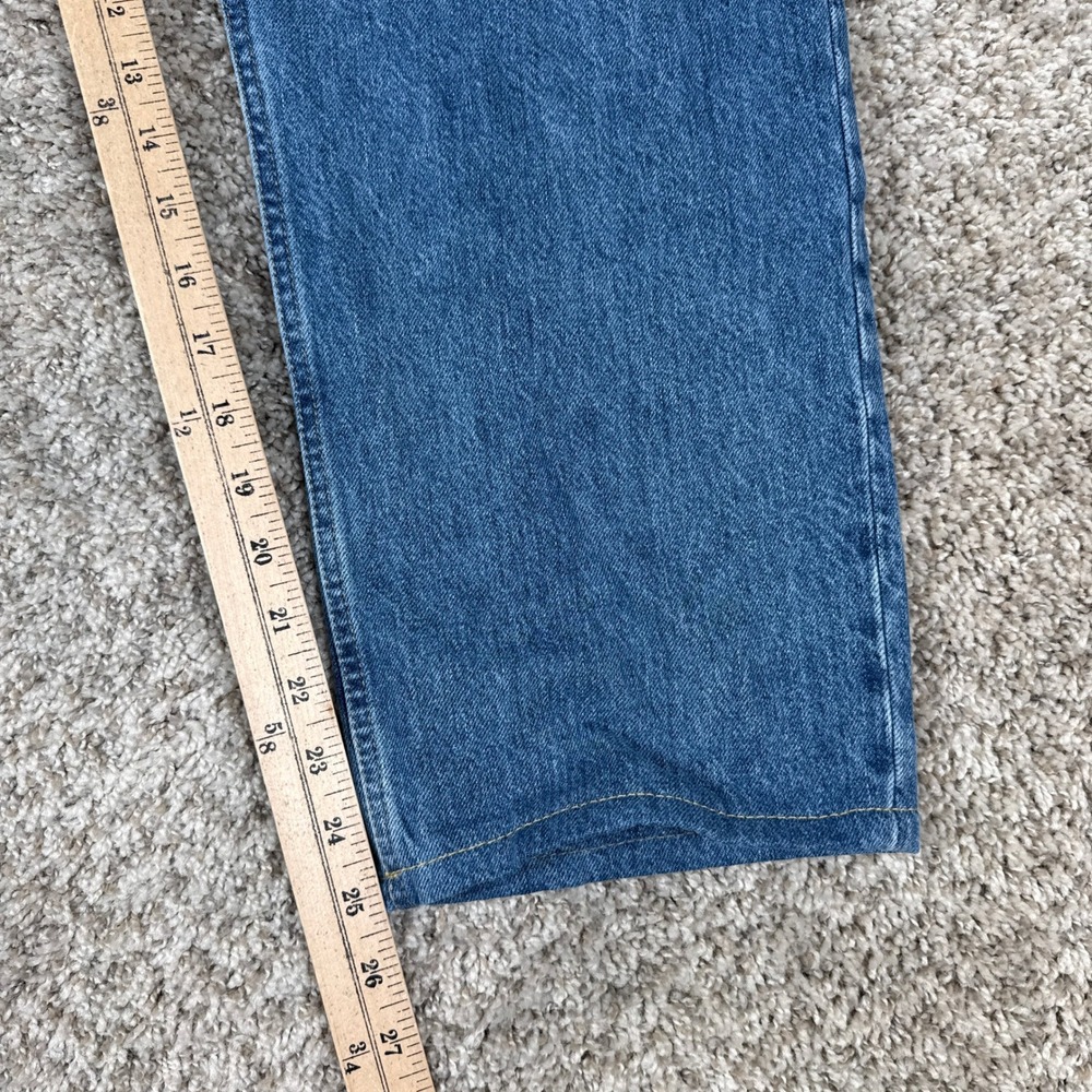 Everlane Jeans Womens 33 Blue The 90s Cheeky High Rise Straight Button Fly 90s - Picture 6 of 9